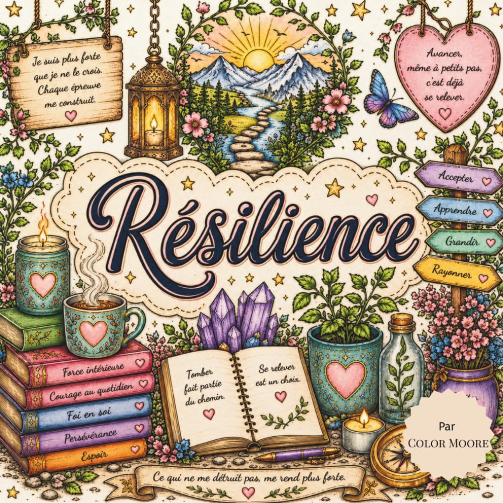 Résilience: livre à colorier