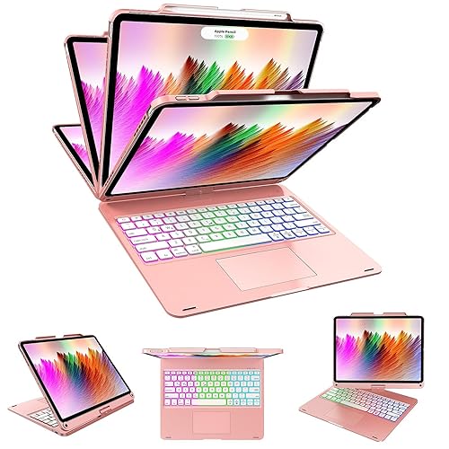 Swivel Wireless Keyboard Case for iPad Pro 12.9 (6th/5th/4th/3rd Gen),
