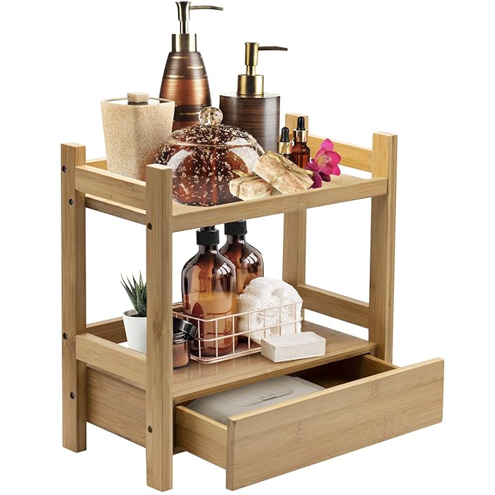 Buy Sorbus Bamboo Makeup Organiser, MultiPurpose Storage for Skincare
