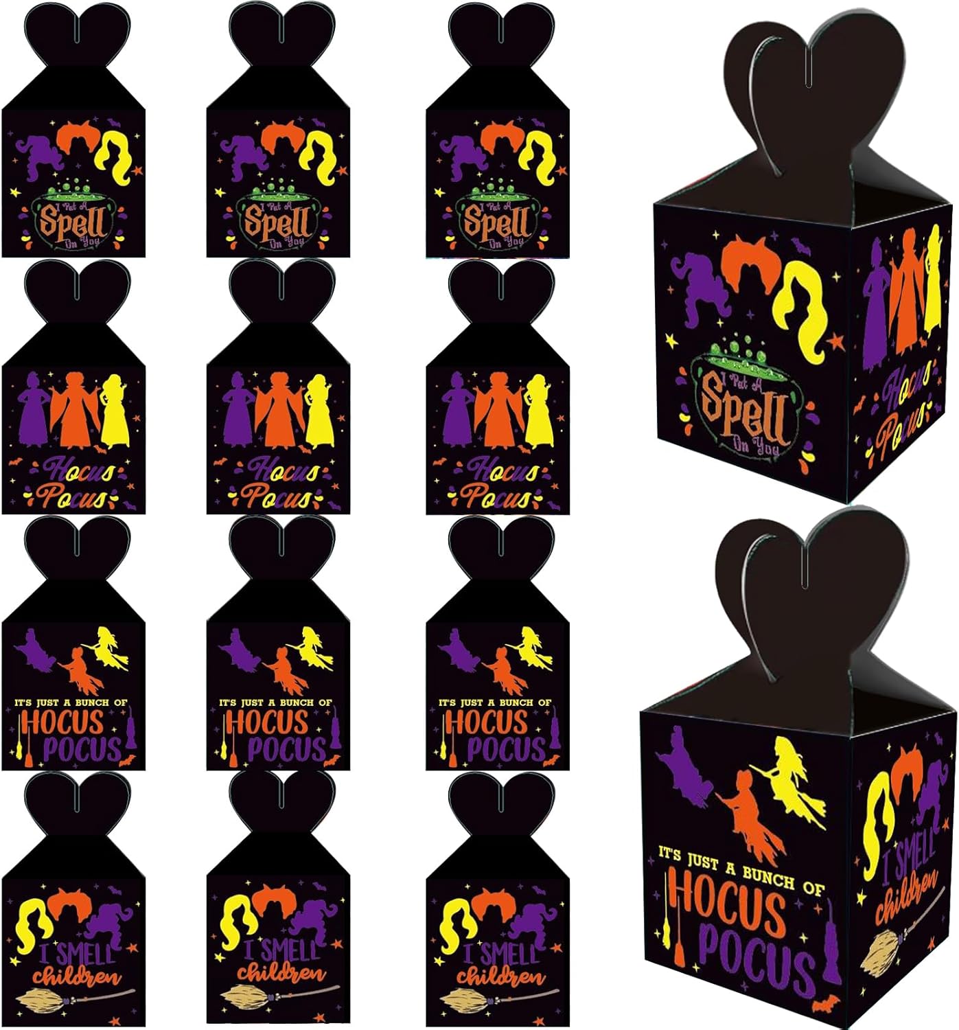 20 PCS Hocus Pocus Party Candy Boxes Party Favor Gift Boxes