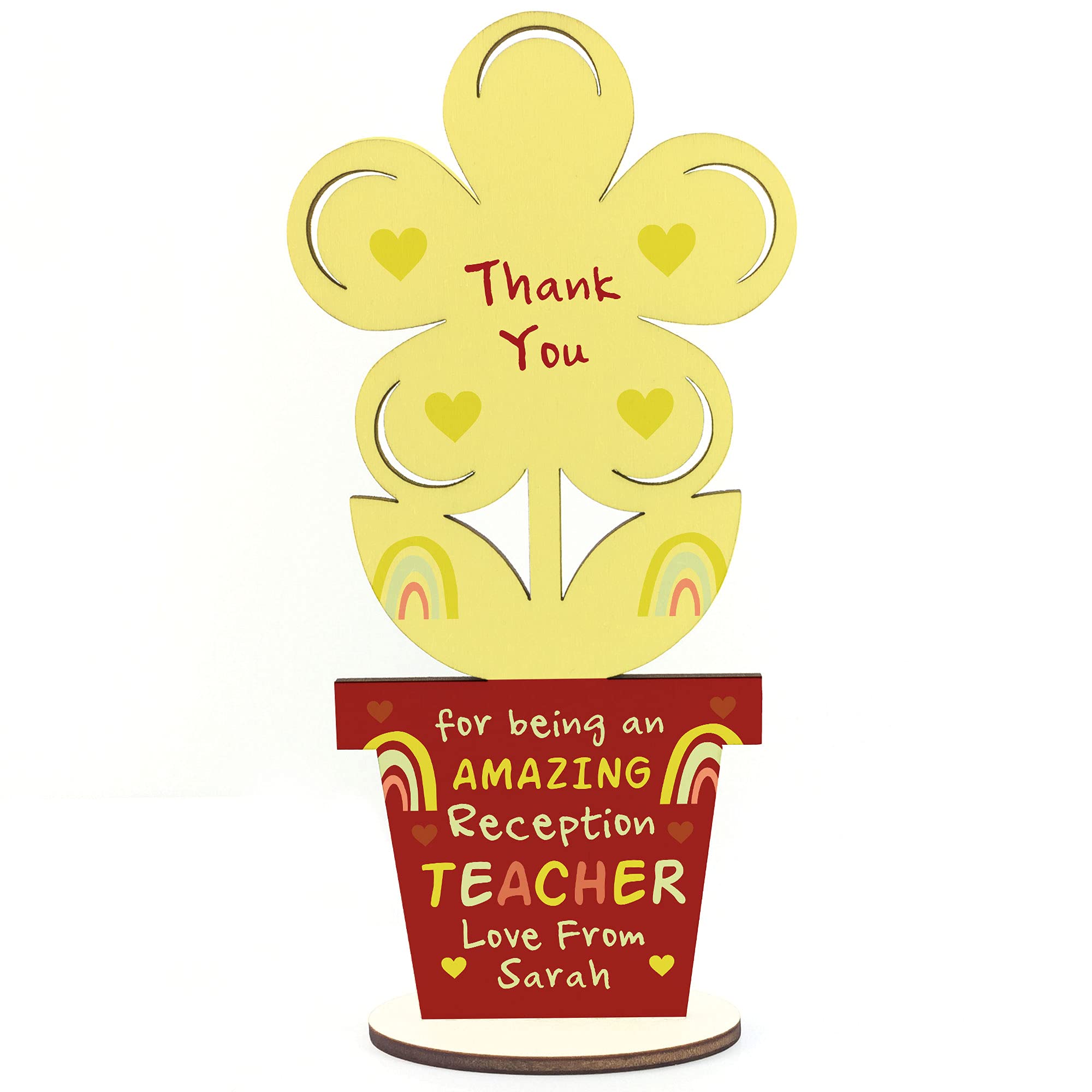 Teacher Gifts For Reception Teacher Personalised Thank You Gift Leaving School Plaque