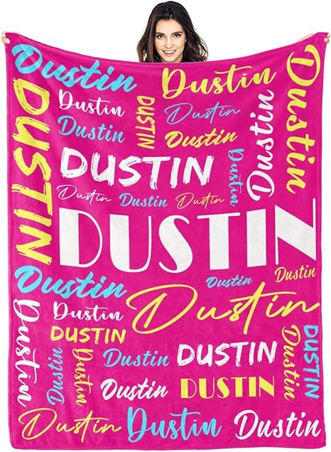 Personalized Blankets for Kids with Names Customized Blankets with Name for Adult Custom Blanket Gift for Birthday Christmas Valentines Day Gift