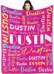 Personalized Blankets for Kids with Names Customized Blankets with Name for Adult Custom Blanket Gift for Birthday Christmas Valentines Day Gift