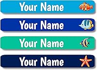 Vista 81 de Lovable Labels - 120 Etiquetas infantiles personalizadas, impermeables, aptas para lavavajillas, se pegan y despegan, son ideales