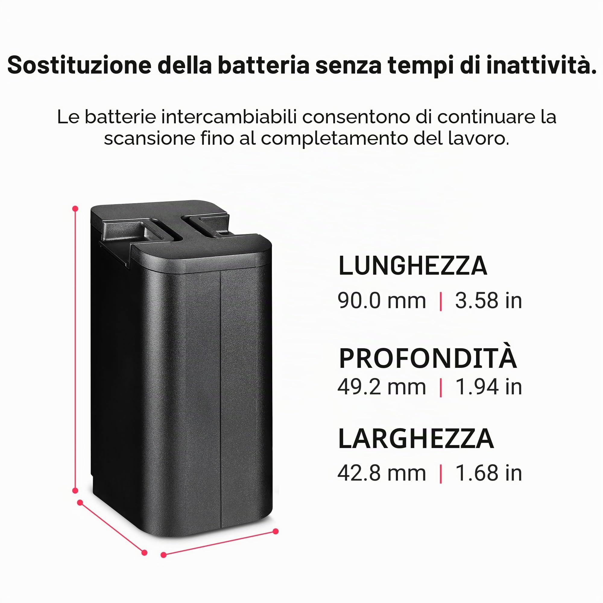 Batteria di ricambio per fotocamera Matterport per fotocamera digitale Pro3 3D Lidar