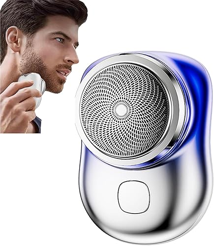 Zao Mini afeitadora para hombre 2023, afeitadora Zao, miniafeitado, maquinilla de afeitar eléctrica Zao para hombres, uso con un solo botón adecuada