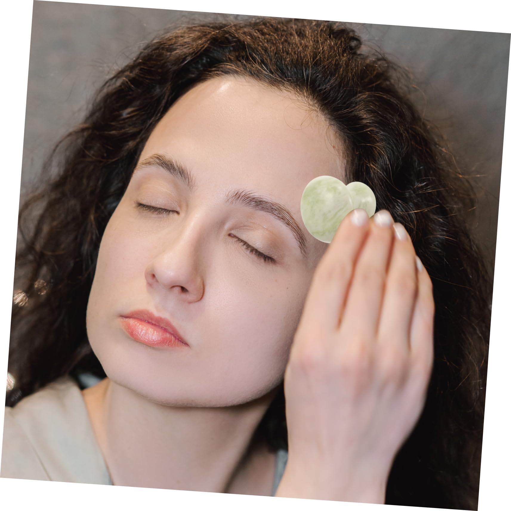 5 Pièces Masseur Aux Pierres De Champignons Rouleau De Visage Brosse Corporelle Pour Pierre De Massage Pour Adulte Pierre De Massage En Forme De Champignon Jade