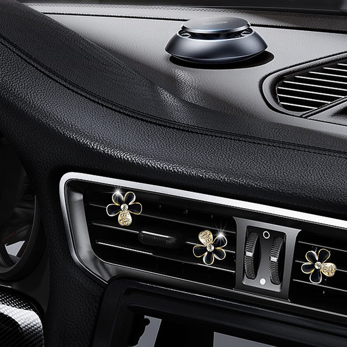 Lot De 8 Clips Désodorisants Voiture En Forme De Marguerite - Déco Aération - Parfum D’ambiance - Cadeau Femme