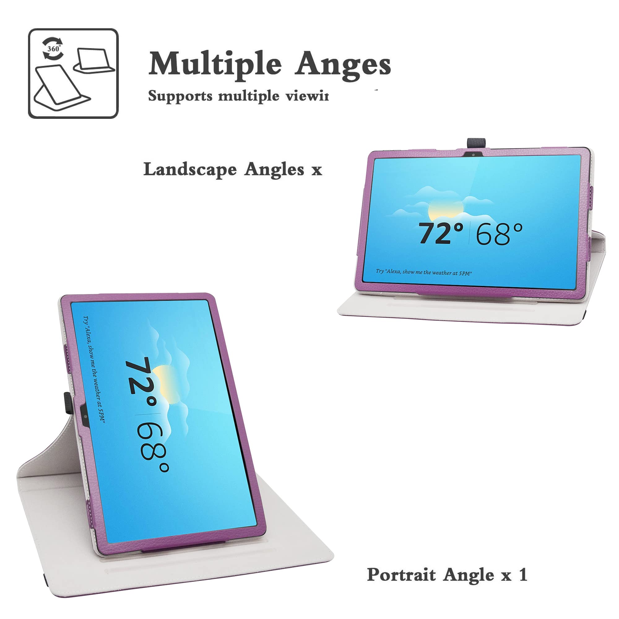 YGoal Coque Pour Lenovo Tab M10 5G 10.61, Folio Housse Avec Multi Angles Etui Housse De Protection Pour Lenovo Tab M10 5G 10.61 Pouce TB360ZU 2023, Eye