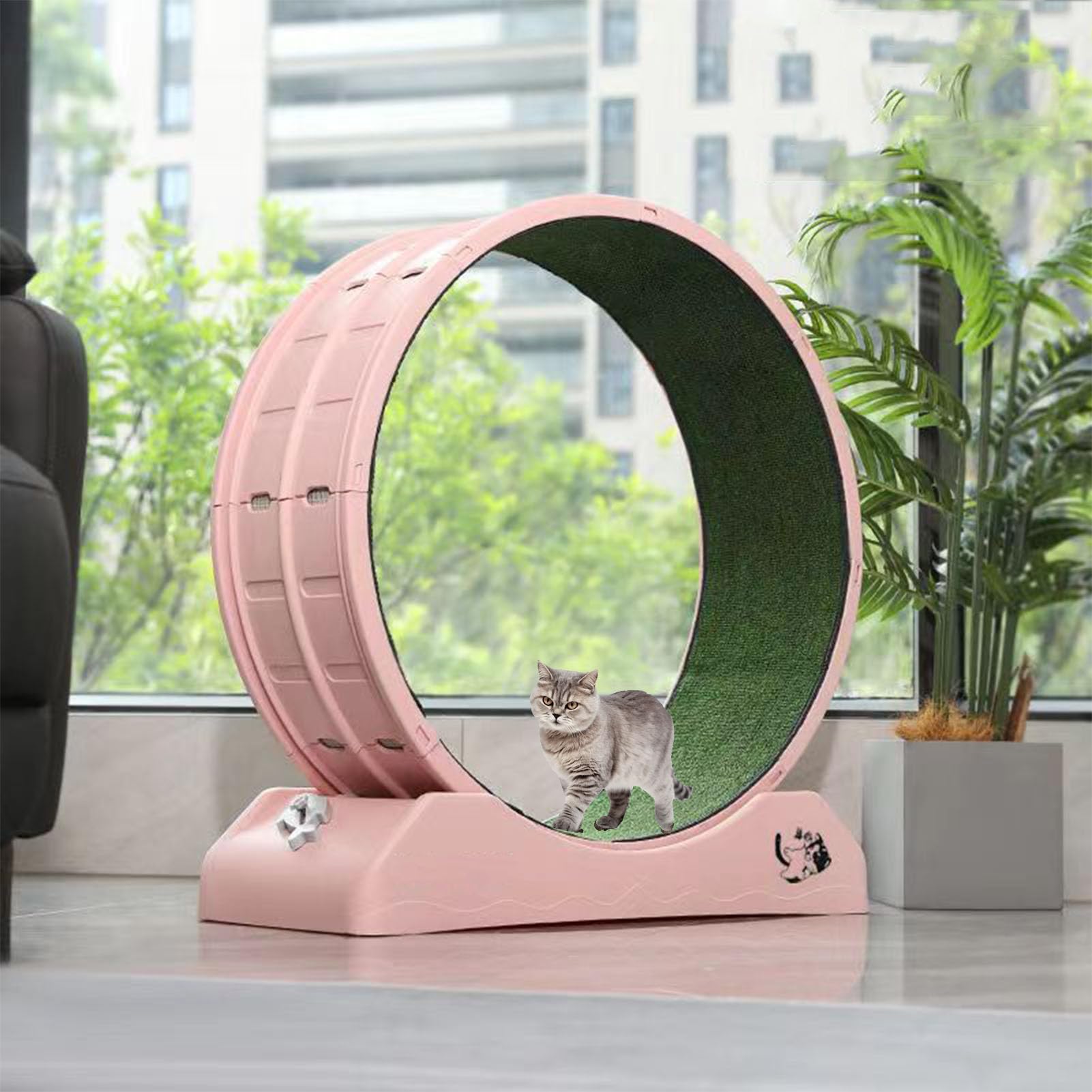 Amazon | キャットホイール 猫 回し車 ロック装置内蔵 静音低ノイズ 猫