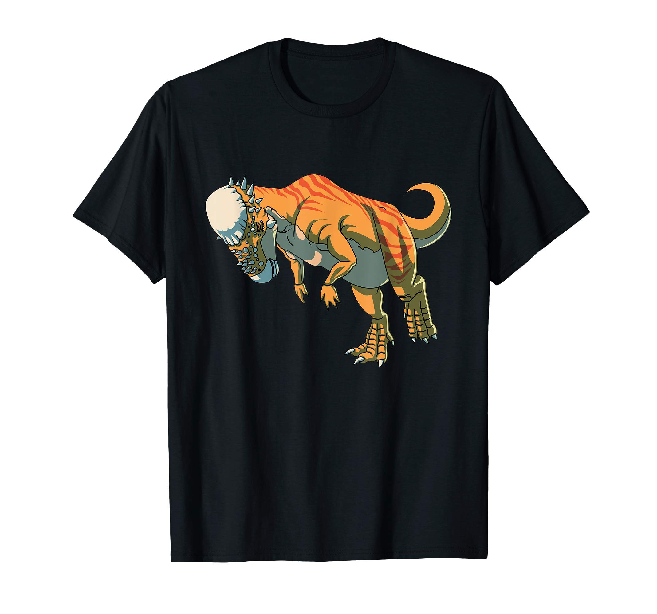 Realistic Pachycephalosaurus Dinosaur Prehistoric Art T-ShirtOEKO-TEX STANDARD 100