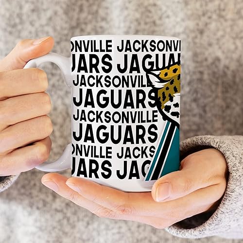 Vista 58 de Rico Industries NFL Football 15 oz White Ceramic Mug