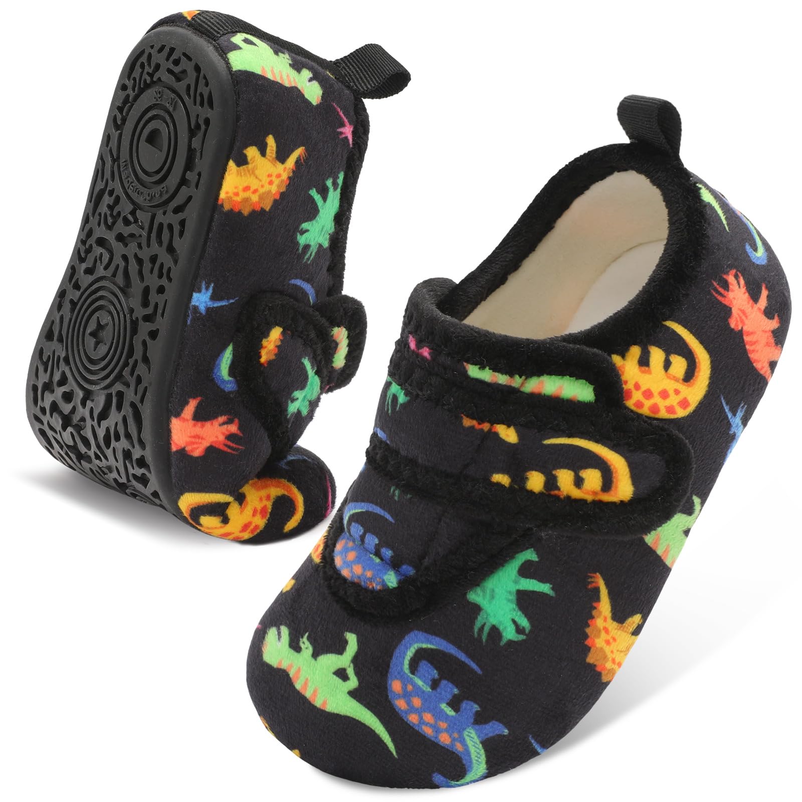 LeIsfIt Toddler Slippers Boys Girls House Shoes Soft Warm Kids House Slippers Slip on Cozy Bedroom Sock Shoes Non-slip Indoor Outdoor Slipper Shoe
