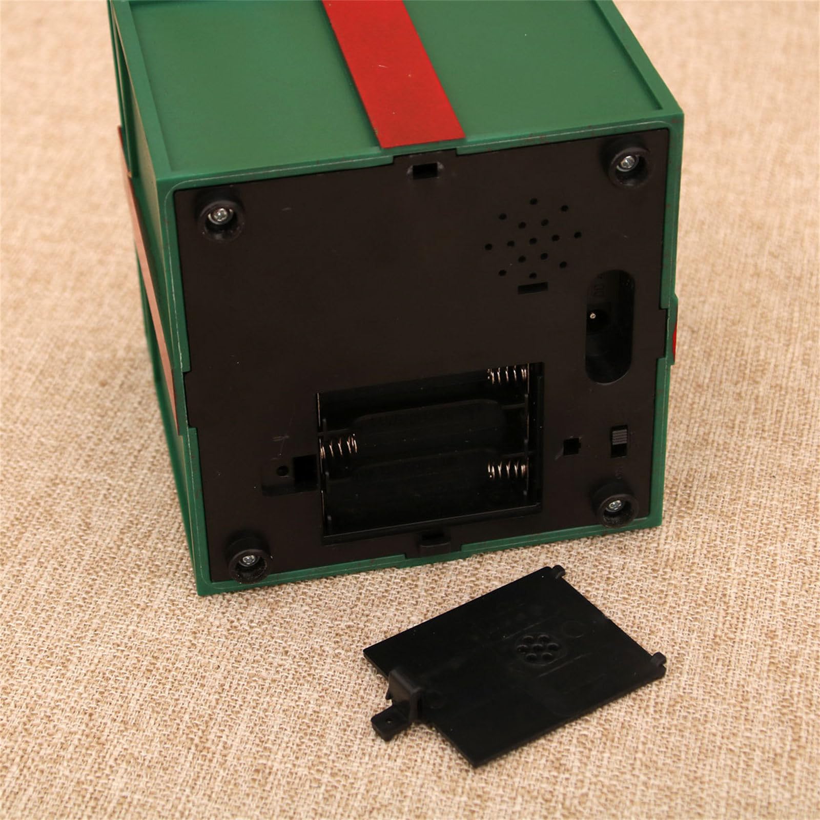 Cajas de regalo musicales LED para reproducción de canciones de Navidad, materiales inastillables, dos opciones de poder, decoración del hogar, fiesta, decoración de vacaciones, cajas de