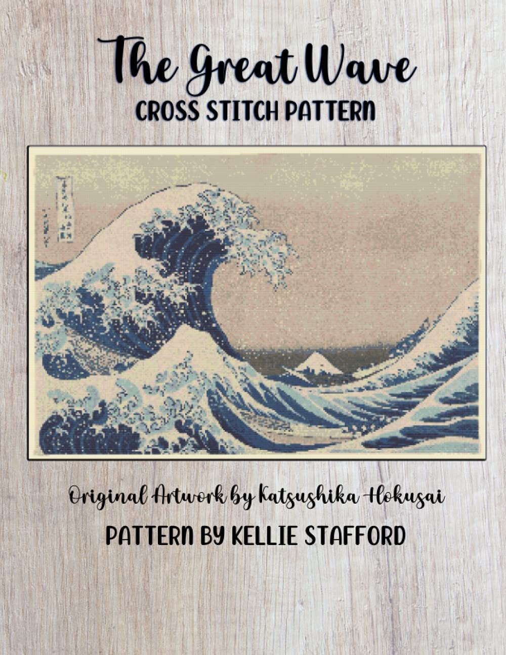 The Great Wave Cross Stitch Pattern: Original Artwork by Katsushika Hokusai