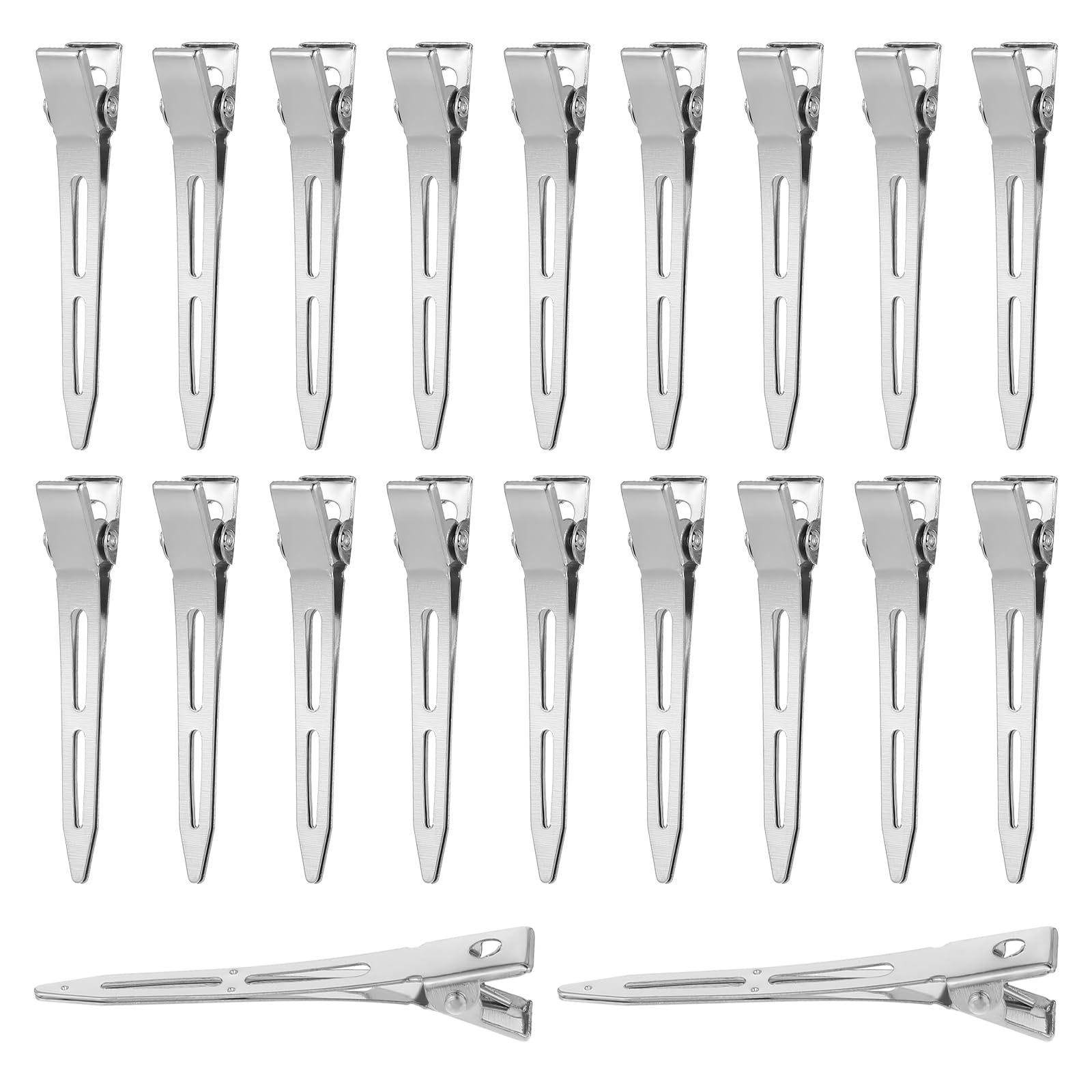 20 Stück Alligator-Haarclips Aus Kunststoff - Robuste Haarklammern Für Damen & Herren, Schwarz