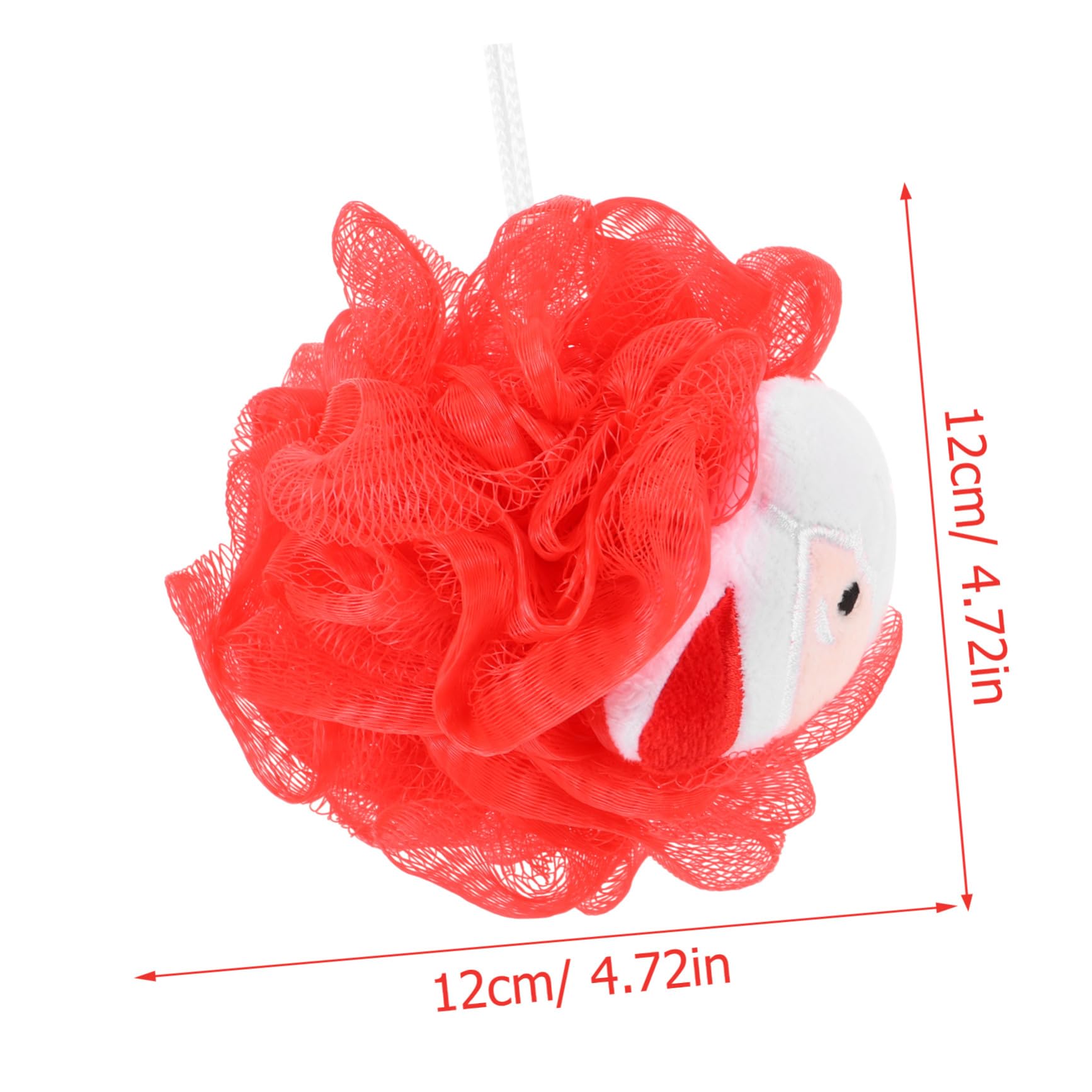 12 Pezzi Spugne Doccia Natalizie con Morbida Loofah Esfoliante per Bagno Palline Lavaggio PE Resistente e Schiuma Accessori Bagno Festivi