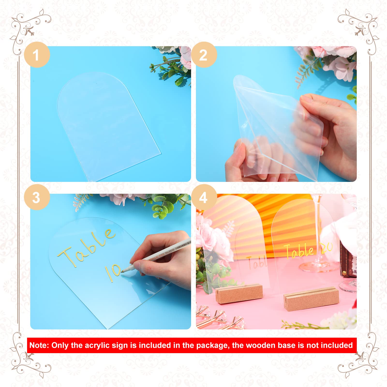 Amazon.co.jp: Juexica 20パック 4 x 6インチ クリアアーチ