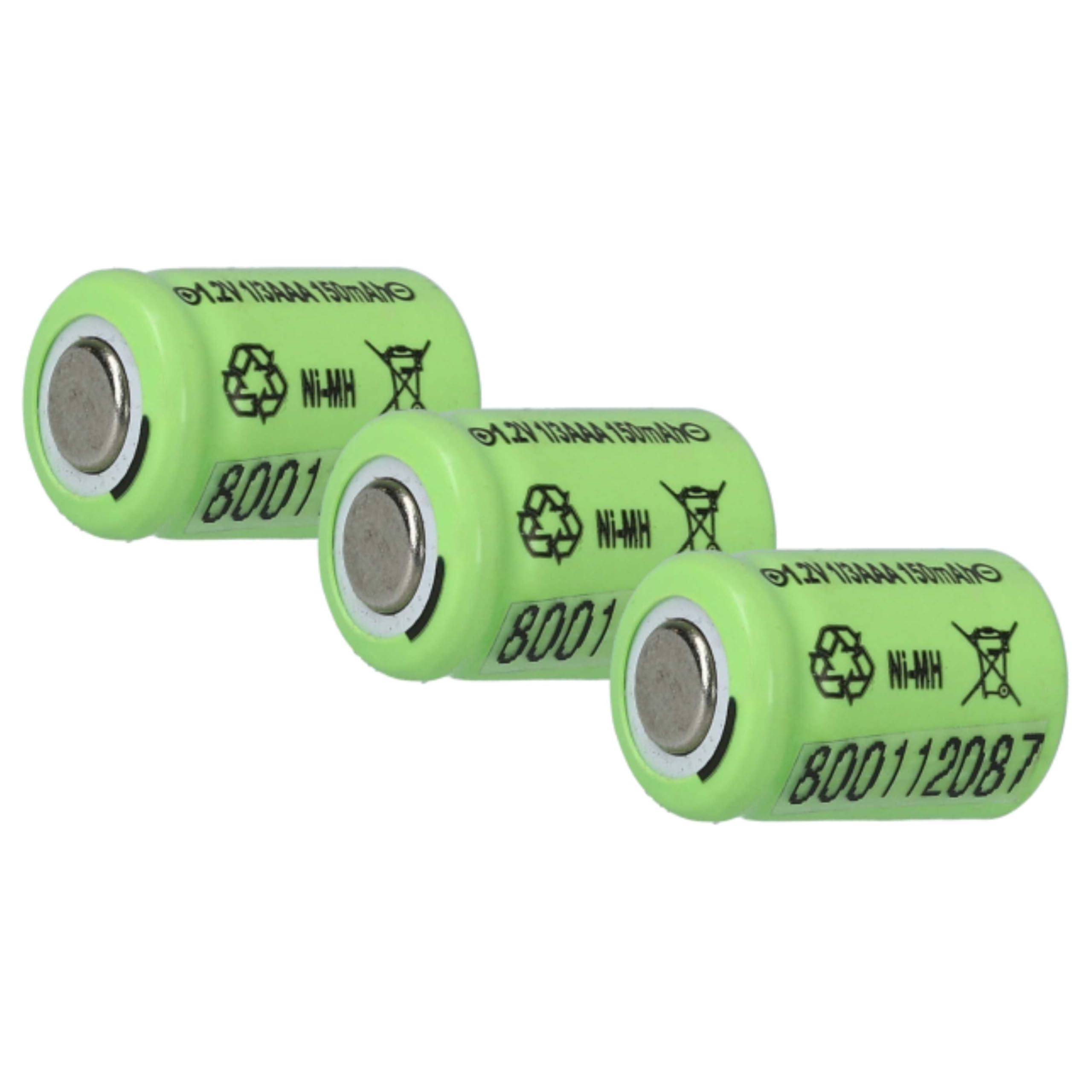 3 Batterie Ricaricabili Li-Ion Vhbw Per Creative CAS101 | 500mAh 3,6V | Sostitutive Per Fotocamera - 2
