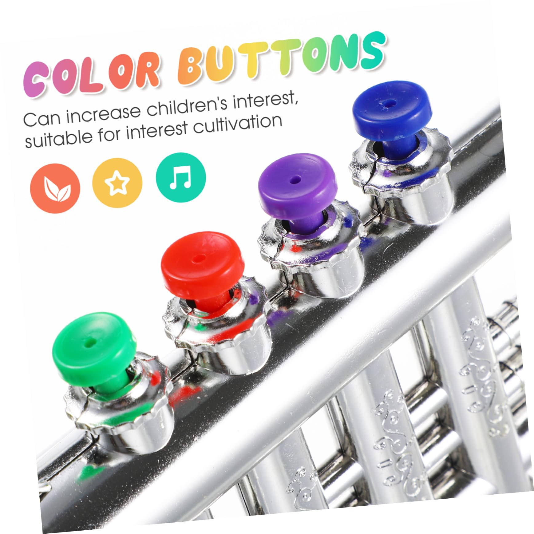 VANZACK Tromba per Colorata e Sicura Strumento Musicale Educativo Sonoro Portatile per Sviluppo Creatività e Apprendimento Musicale