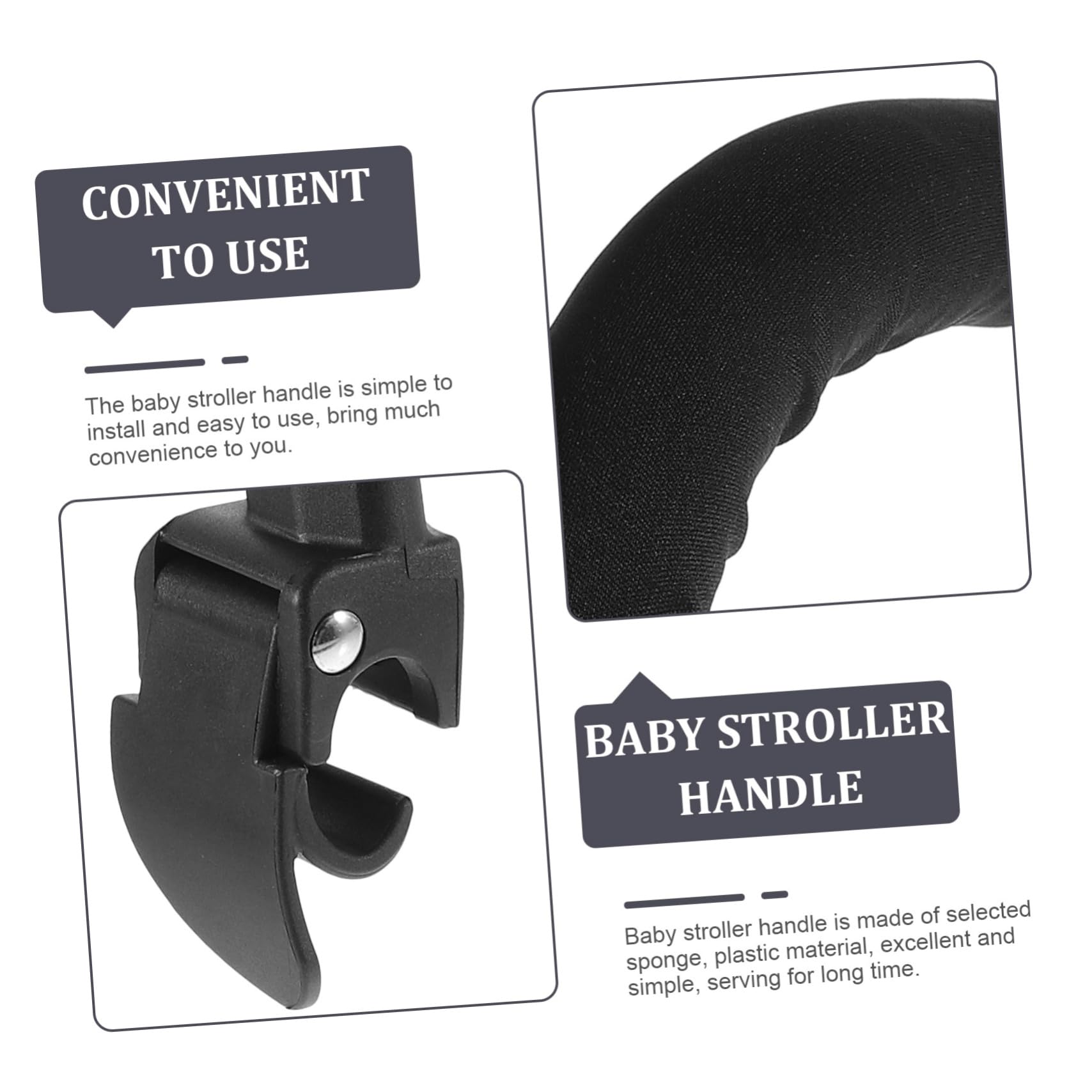 Abaodam Reposabrazos de Plástico y Esponja Ajustable para Cochecito de Niño Varios estilos Barra Extensible Segura Varios estilos para Diferentes Tipos de Carritos