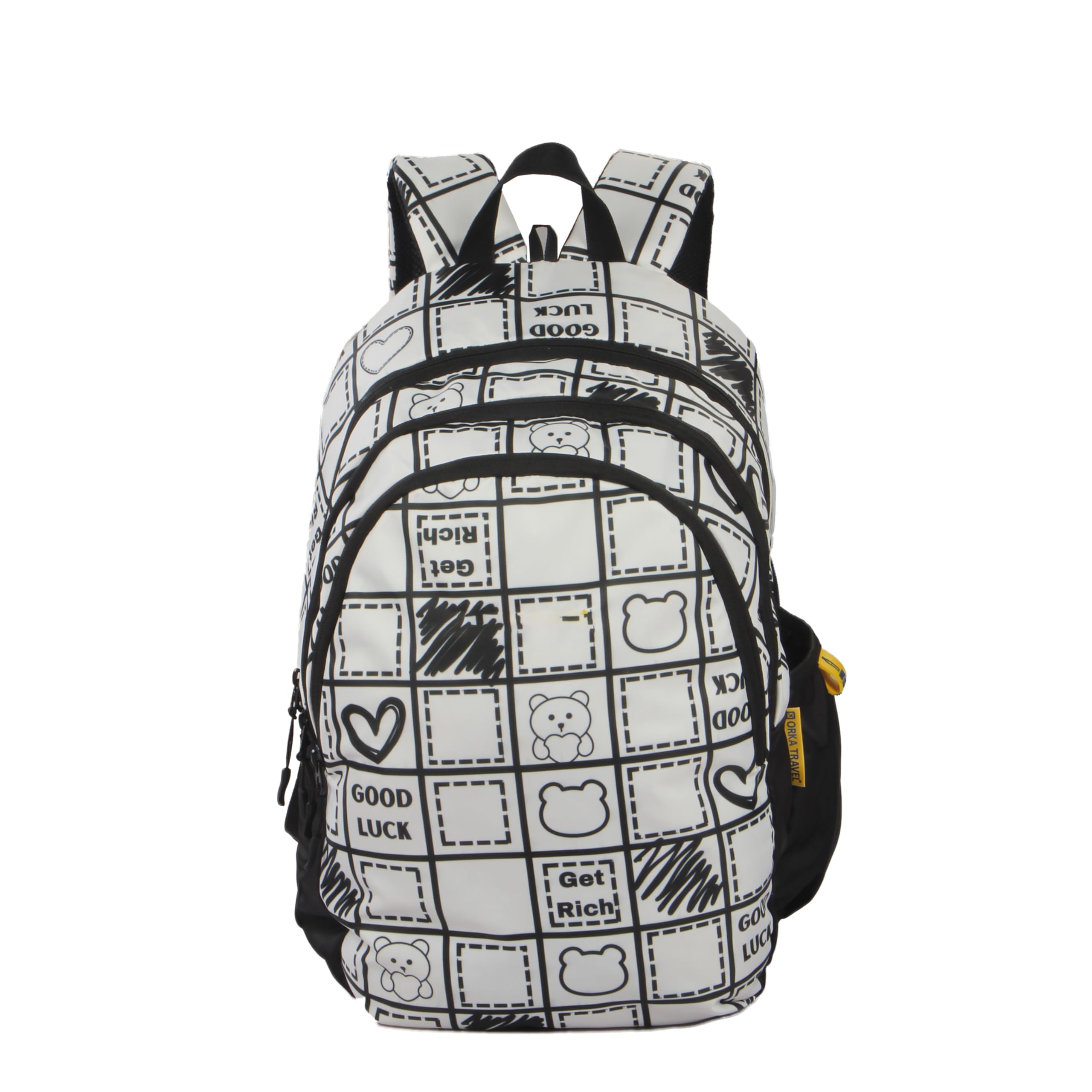 ORKA TRAVEL Sigma 30L Backpack School bag for travel with Organizer Bottle Compartment water resistant backpack for Boys, Girls Teens Laptop Backpack for School (Good Luck) (B0CZTWLZPW) Amazon Price History, Amazon Price Tracker