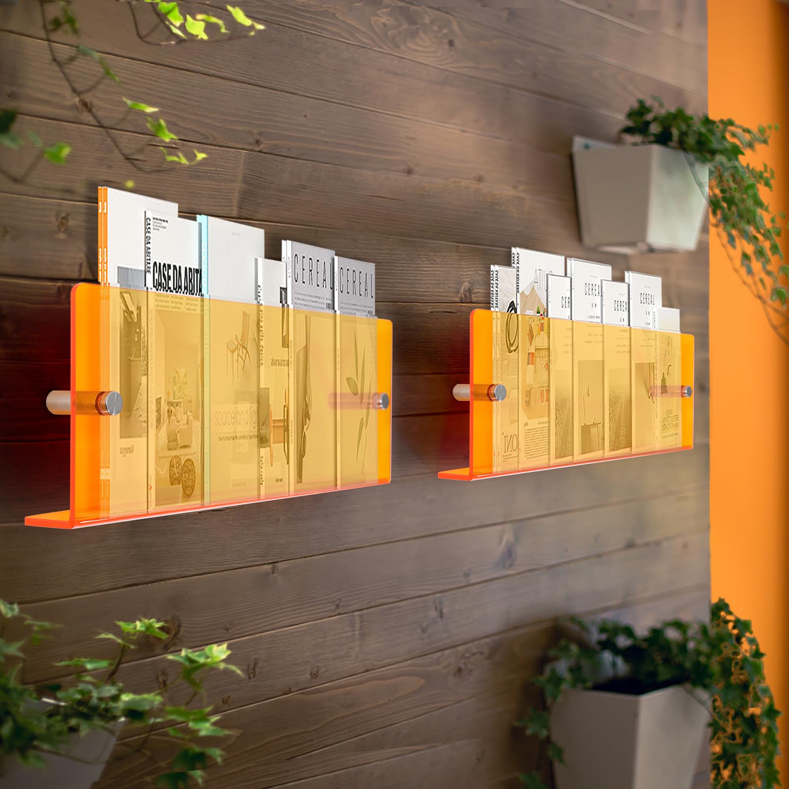 Acryl Zwevende Planken Voor Muur 2 Stuks - Drijvende Boekenplank Geen Boor Foto Planken Wandopbergplanken Badkamer Keuken Woonkamer Beside Shelf