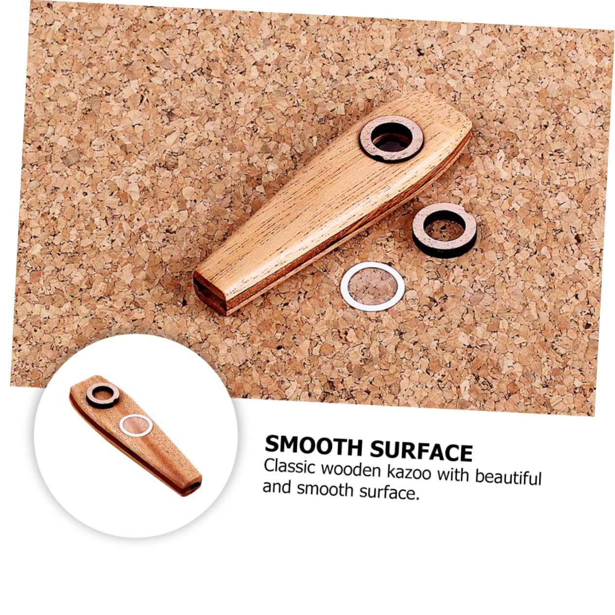 BESTonZON 3pezzi Kazoo Di Legno Per Principianti Strumento Musicale Per Adulti Armonica Portatile Facile Da Usare Per Festività e Attività Musicali