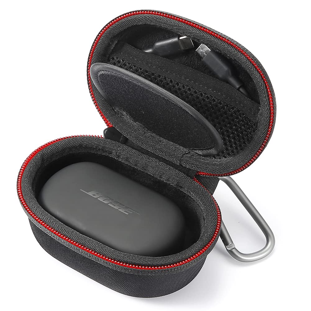 RAIACEHard Carrying Case Compatible with Bose QuietComfort Noise Cancelling Earbuds (Case Only, Not Include The Device)-Black