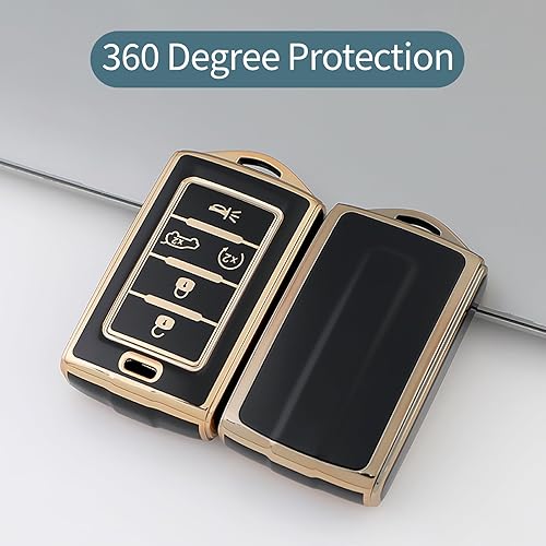 Miniatura 3 de Funda para llavero de Jeep con llavero de TPU de alta calidad, protección completa, compatible con Jeep Grand Cherokee L Grand Wagoneer 2021 2022