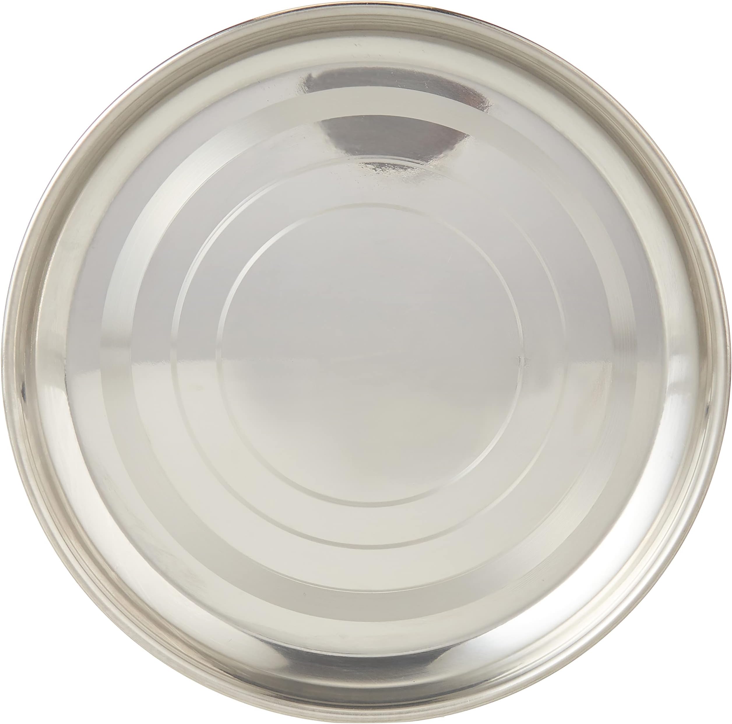 RAJ STAINLESS STEEL SILVER TOUCH PLATE, 18 CM, STCP08, DINNER PLATE , SERVEWARE , SERVING PLATE , RICE PLATE