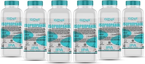 GiDeli Isopropanol 99,9% 6 Liter Reiniger Hochprozentiger Isopropylalkohol IPA Reinigungsalkohol für Reinigung von elektronischen Bauteilen, Linsen und Bildschirmen - Reinigung von Harzen im 3D-Druck