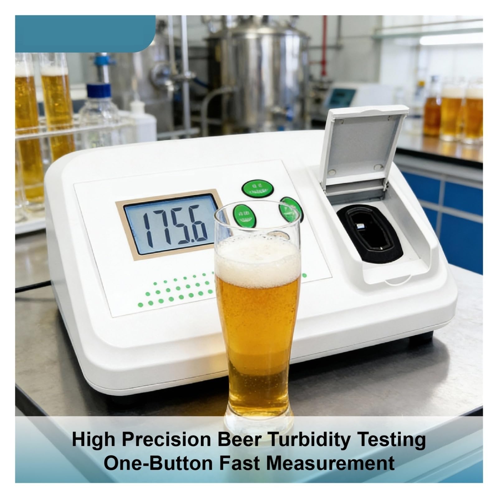 Medidor de turbidez, Analizador nefelométrico de sobremesa, medidor turbidez, neblina cerveza, colorímetro 0-50 0-200 NTU(PJZ-1)