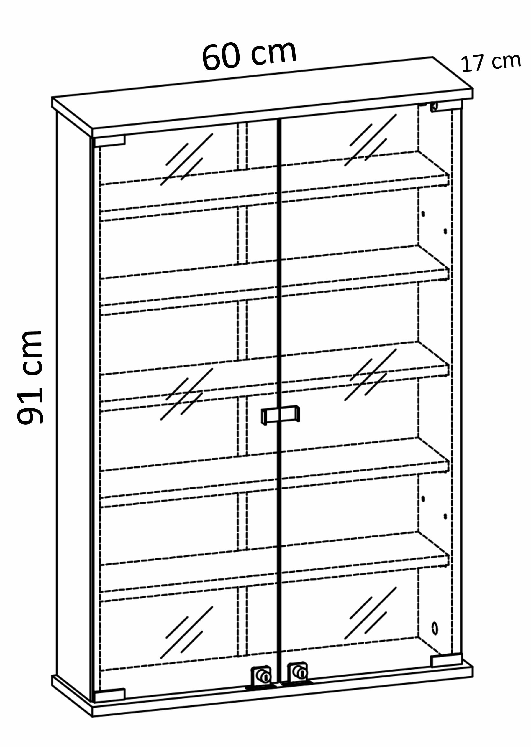 VCM Armoire à Pharmacie Armoire Murale verrouillable Janula Armoire à Pharmacie Armoire Murale verrouillable Janula Blanc