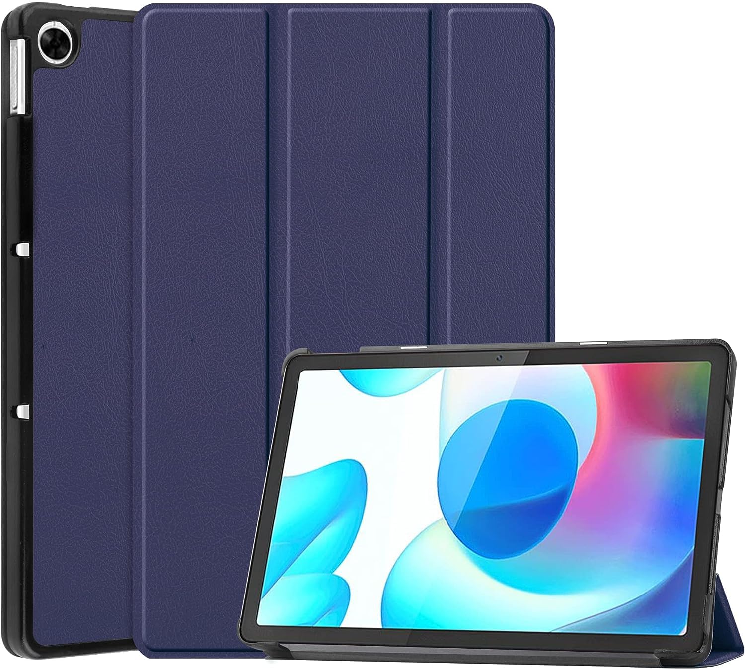 Printme Smart Tablet Case for Realme Pad 10.4 INCH,Trifold Smart Tablet Case, Shockproof Stand Case Cover with Auto Wake/Sleep (Navy Blue) (B0CHLKXZWK) Amazon Price History, Amazon Price Tracker