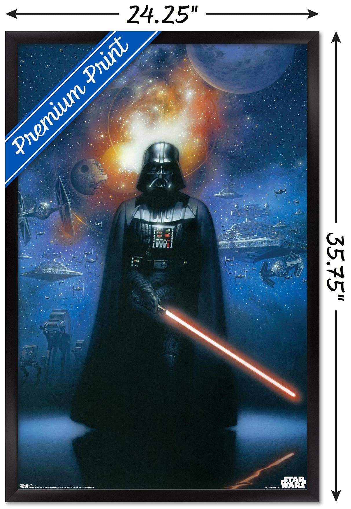 Amazon.com: Trends International Star Wars: Saga - Vader in Space