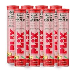 THE PLANT FIX Apple Cider Vinegar Effervescent Tablet with Mother | Supports Metabolism & Control Cravings | With 750mg ACV, Vit B6 & B12 | No Added Preservative | (Pack of 8)