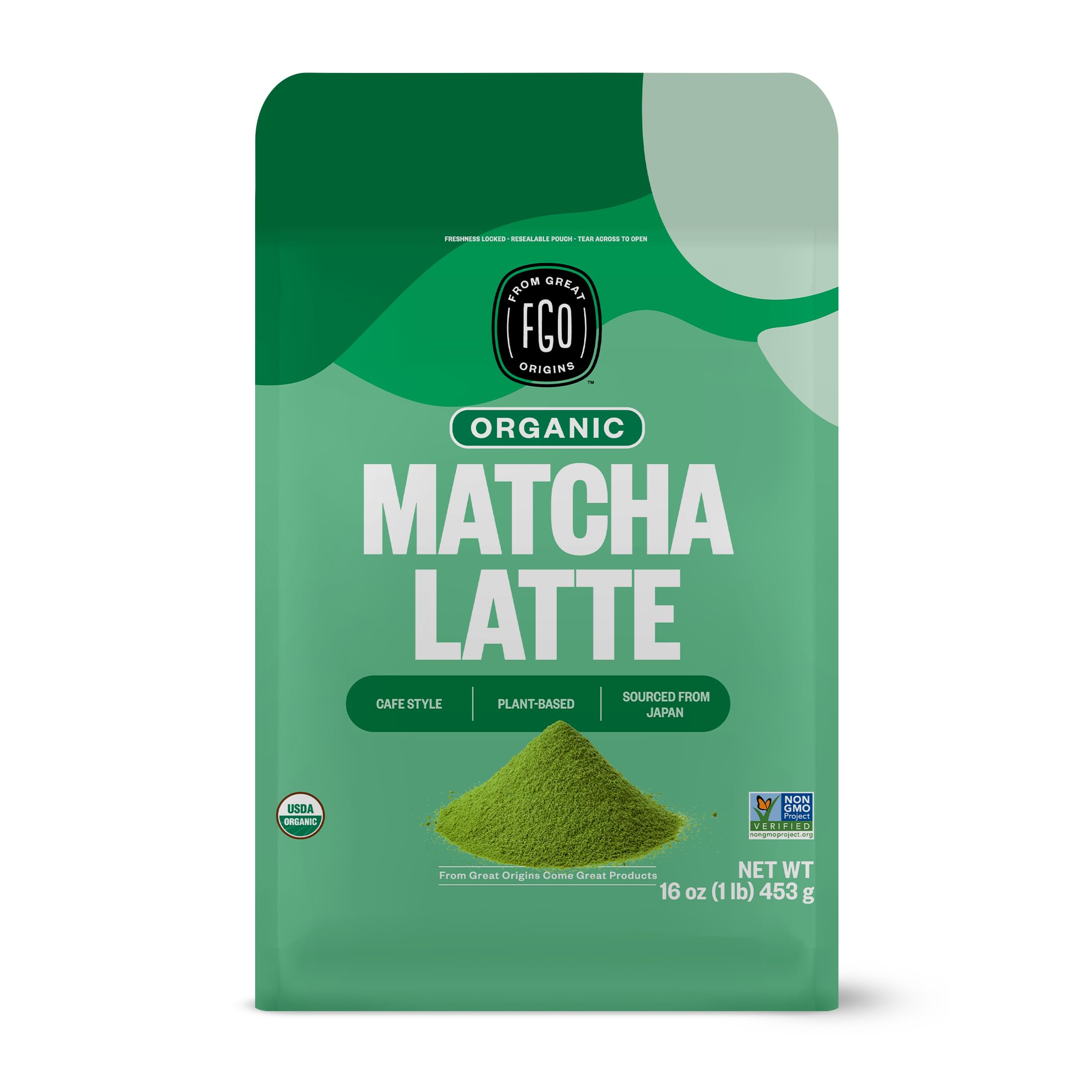FGO Organic Matcha Latte Powder