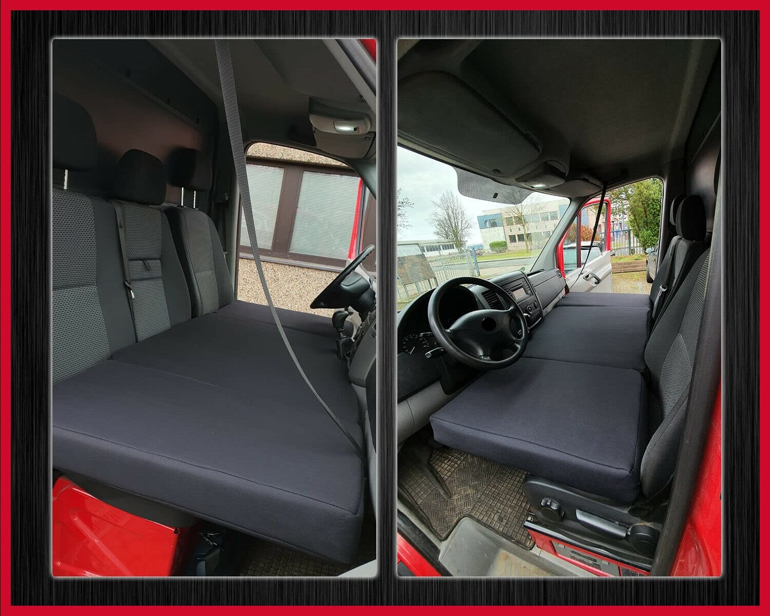BREMER SITZBEZÜGE Camper-Bett Kinderbett Fahrerhausbett kompatibel mit Mercedes Sprinter W906 VW Crafter 1 2006-2017 Wohnmobil zubehör Wohnmobilbett Camping Camper Zubehör