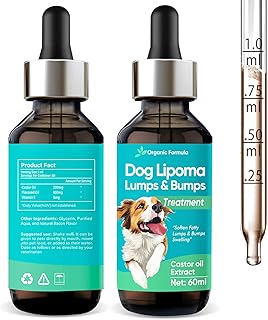 Lipoma Treatment for Dogs, Buddy Guard for Dog Lumps, with Castor Oil and Mushroom Extract, Skin Wellness Formula, Supports Daily Vitality