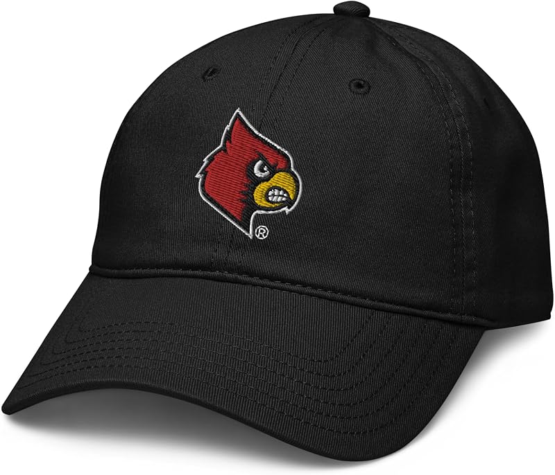 Louisville Cardinals Soccer Black Officially Licensed Adjustable Baseball Hat