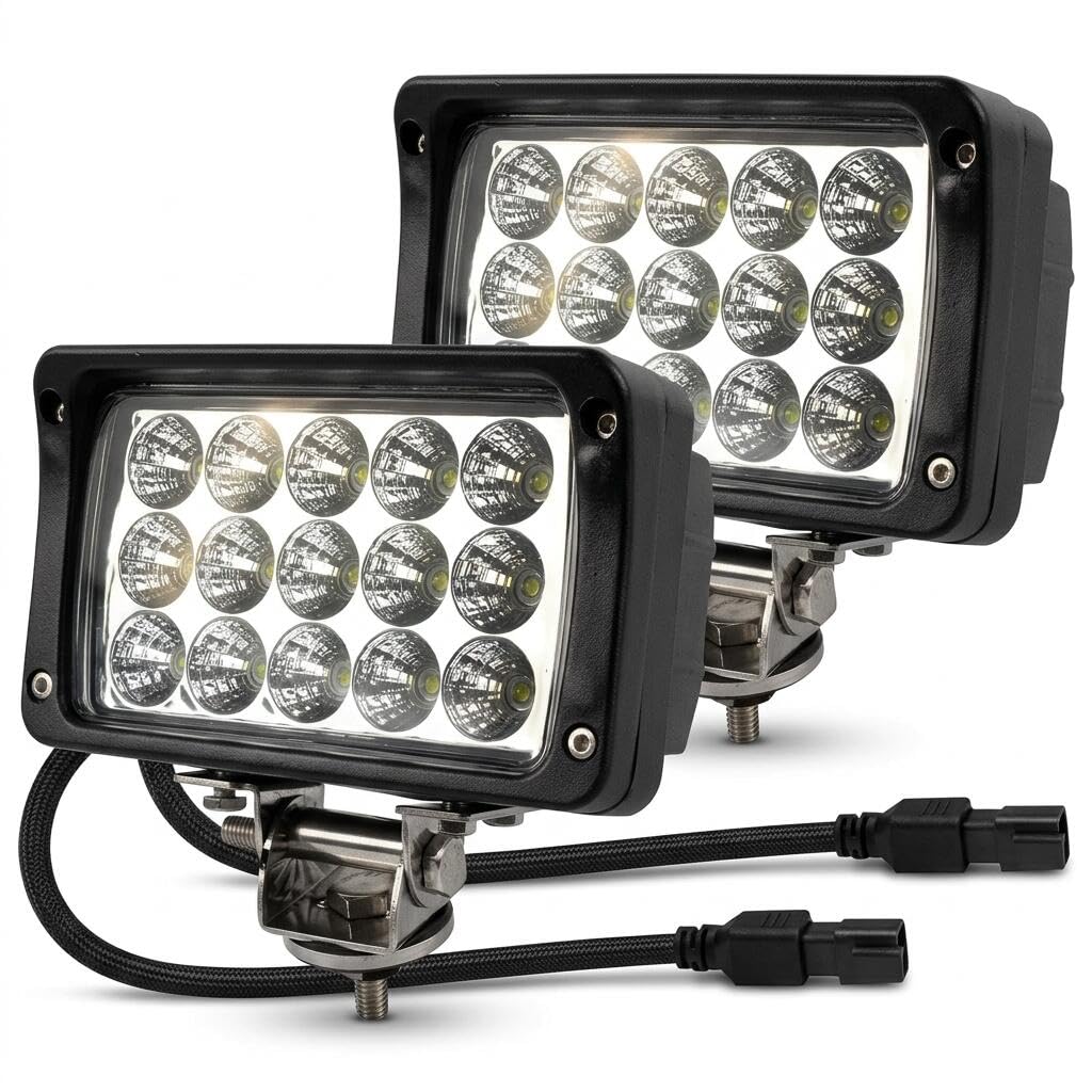 Amazon.com: JASLITE 2PACK 6.3IN 12/24volt Super Bright 45W Led