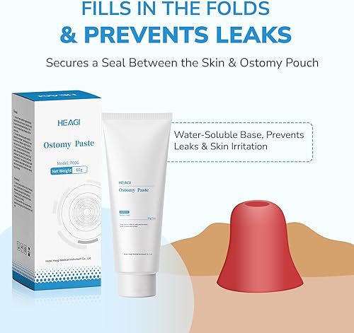 Miniatura 4 de Pasta de ostomía Suministros de ostomía, pasta de barrera para la piel sin alcohol, pasta estomahesiva para reducir la fuga de bolsas de colostomía,