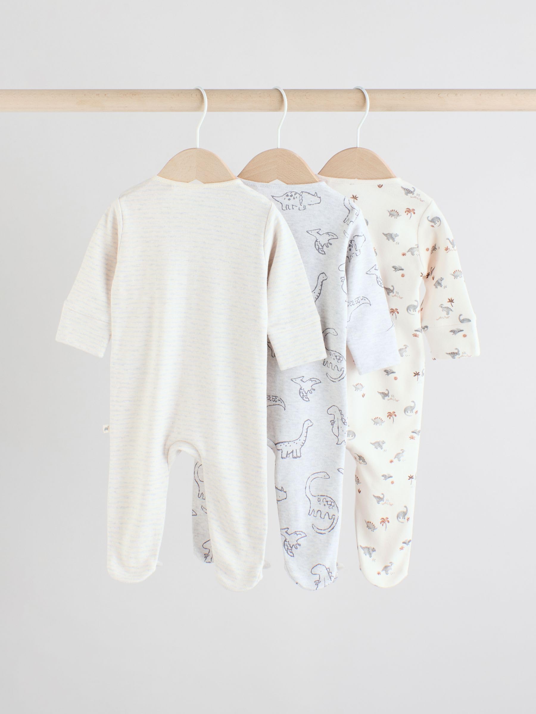NEXT Bébé garçon Dors-Bien Pyjama Zip Double Sens Lot de 3