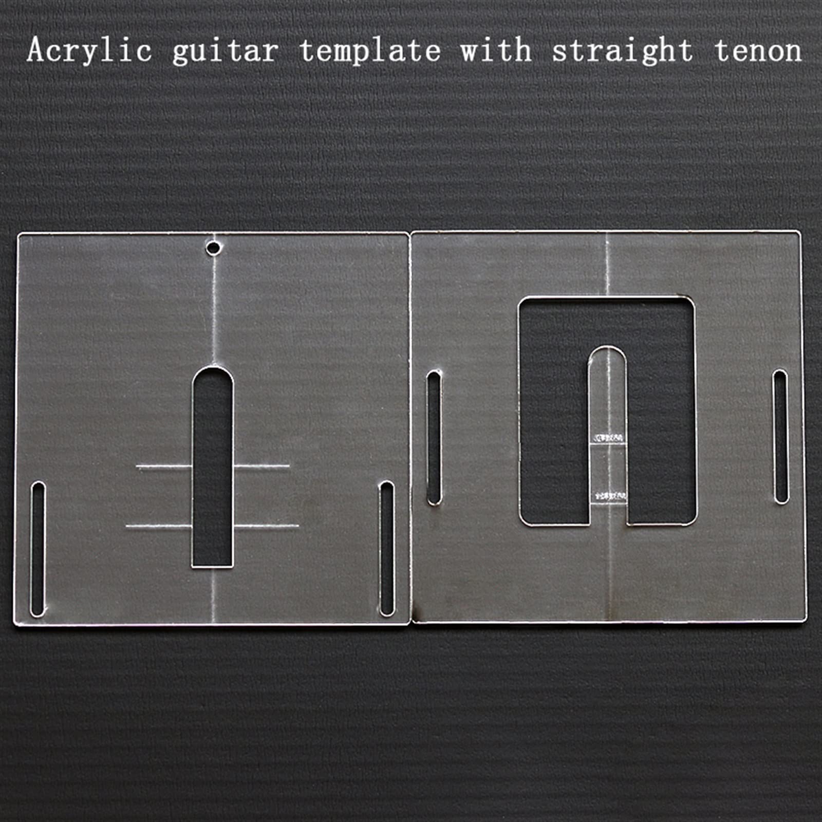 TSTS Tenone A Coda di Rondine per Chitarra Tenone Dritto Stampo Trasparente Strumento per Stampo per Chitarra Modello Trasparente Strumenti per Liutaio per Chitarra