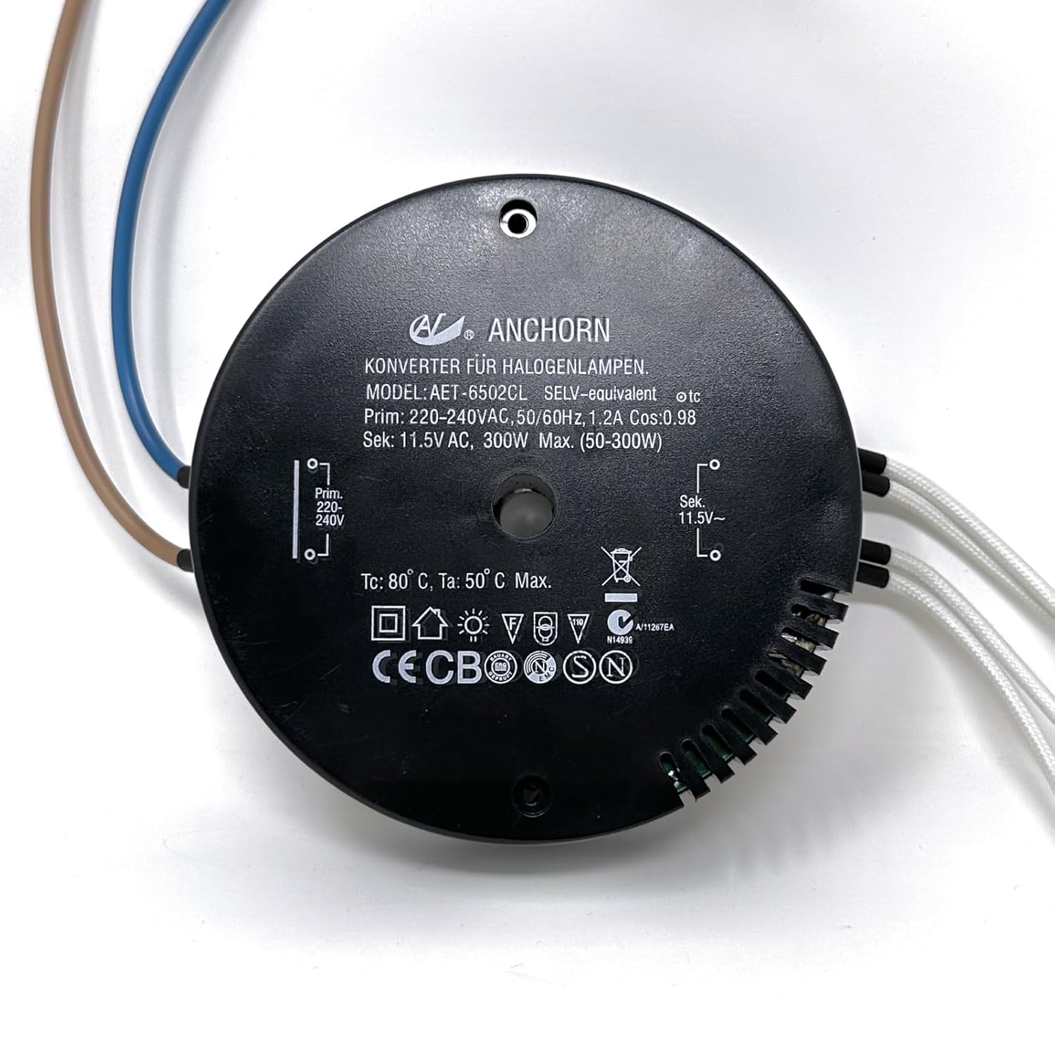 ANCHORN Convertisseur pour lampes halogènes, transformateur