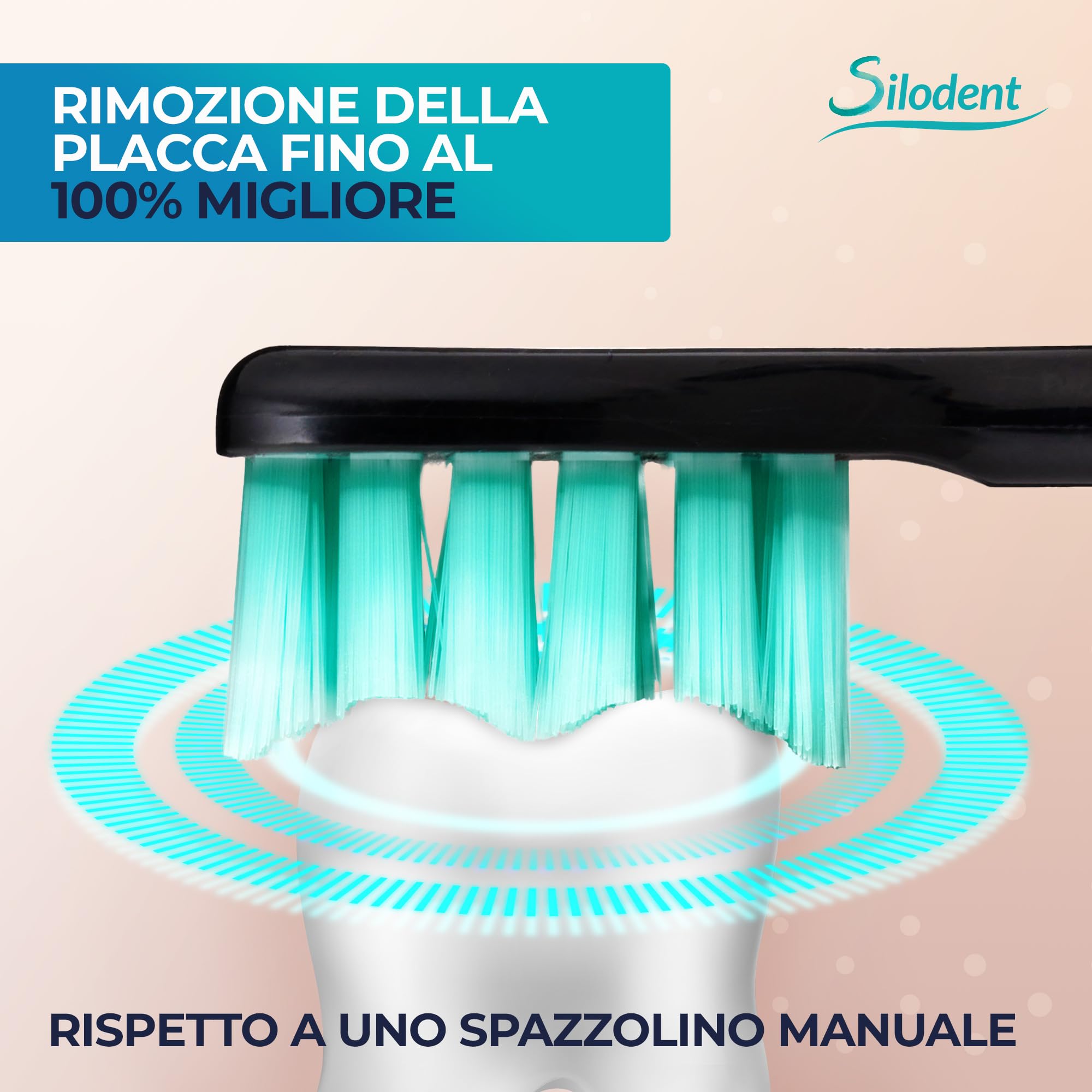 Spazzolino sonico Midnight Blue. Compatibile Sonicare, antisettico