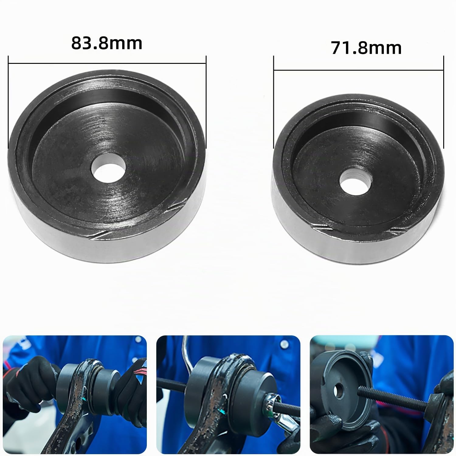 DPTOOL Buchsenpresssatz, Werkzeugsatz zum Ausbau und Einbau der Hinterachslenker-Aufhängungsbuchse, kompatibel mit Toyota Camry und Corolla MPV