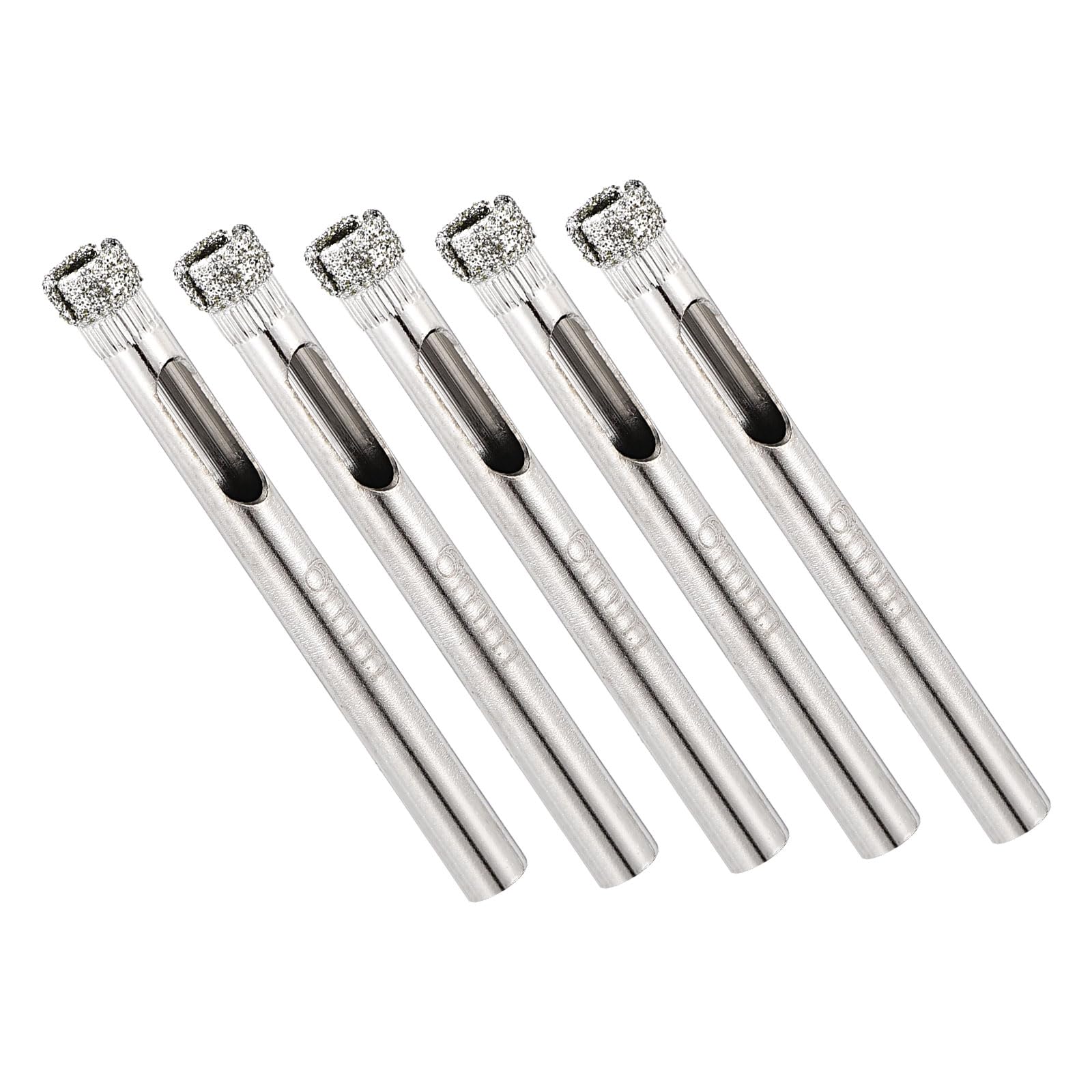 DTGN Diamond Hole Saw 1/4" /6mm - 5 PCS - Good for Glass, Ceramic, Tile, Marble - Diamond Hole Saw Cutter