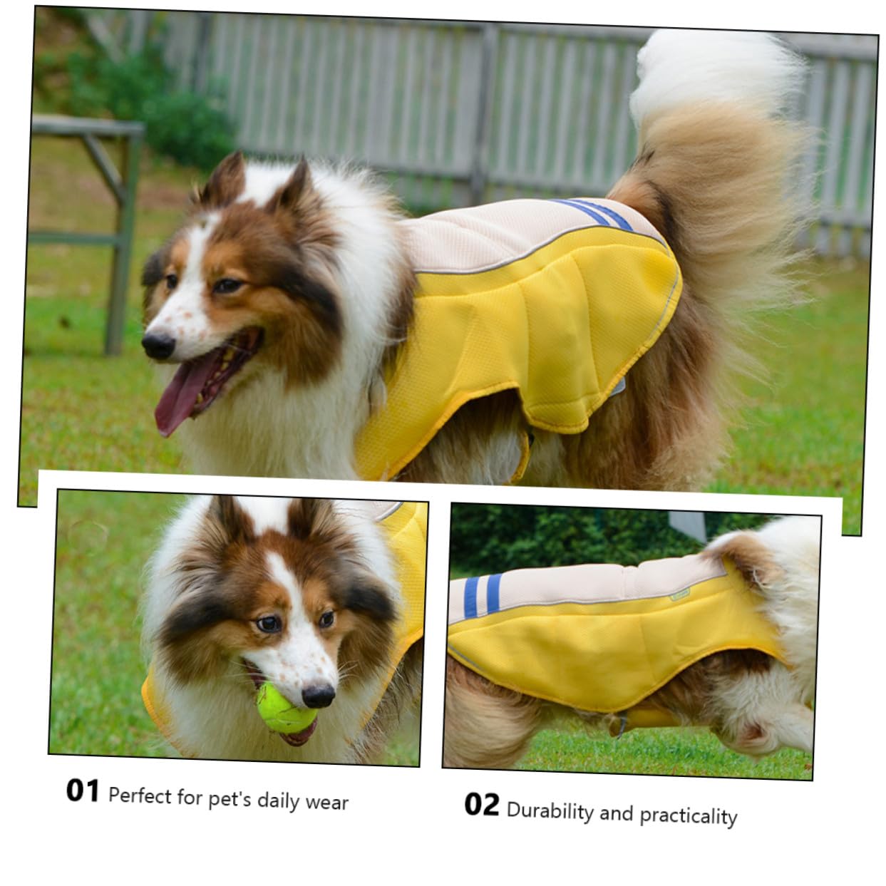 Gatuida Gilet Rafraîchissant pour Animaux de Compagnie Léger et Respirant, Tissu Confortable, Taille L, Protection Solaire Estivale, Adapté aux Chiens et Chats, Activités en Extérieur